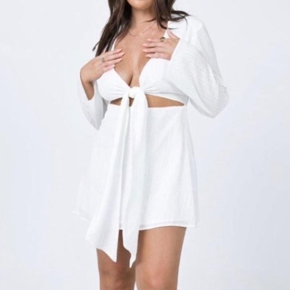 🩷NWT Princess Polly Alisa White Mini Dress size 4